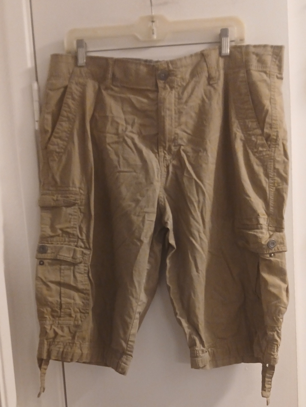George Men's Cargo Shorts in Khaki - Classic Utility Style Size 34